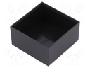 Enclosure: designed for potting; X: 50mm; Y: 50mm; Z: 25mm; ABS