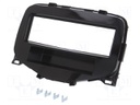 Radio mounting frame; Citroën,Peugeot,Toyota; 1 DIN; black