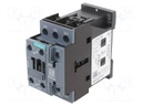 Contactor: 3-pole; NO x3; Auxiliary contacts: NO + NC; 24VAC; 25A
