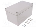 Enclosure: multipurpose; X: 140mm; Y: 230mm; Z: 125mm; PICCOLO; ABS