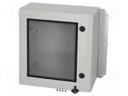 Enclosure: wall mounting; X: 500mm; Y: 500mm; Z: 210mm; ARCA; grey