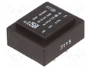 Transformer: encapsulated; 0.7VA; 230VAC; 12V; 58mA; Mounting: PCB