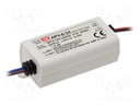 Power supply: switched-mode; LED; 8W; 24VDC; 0.34A; 90÷264VAC; IP42