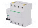 RCD breaker; Inom: 40A; Ires: 30mA; Poles: 4; 400V; Mounting: DIN