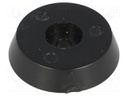 Foot; black; polyetylene; A: 25mm; B: 21.5mm; C: 8.5mm; E: 5.8mm