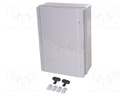 Enclosure: wall mounting; X: 511mm; Y: 711mm; Z: 253mm; ABS; IP65