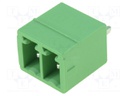 Pluggable terminal block; 3.81mm; ways: 2; straight; socket; male