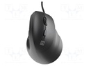 Mouse; CRAKE 2 PRO; black; USB A; optical,wired; 1.5m
