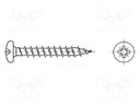 Screw; SPAX®; 3x12; Head: cheese head; Pozidriv; steel; zinc; BN: 615