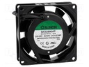 Fan: AC; axial; 230VAC; 80x80x25mm; 30.6(±5%)m3/h; 30dBA; 2450rpm