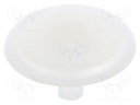 Accessories: stopper; H: 12mm; push-in; Flange dia: 12mm; white