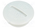 Stopper; M20; Mat: polystyrene; light grey