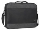 Laptop bag; dark grey,black; poliester 600D; 16"