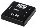 Converter: DC/DC; 15W; Uin: 9÷18V; 12VDC; Iout: 1250mA; 2"x2"; 65g
