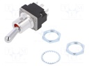 Switch: toggle; Pos: 2; DPDT; (ON)-ON; 5A/28VAC; Leads: screw; IP67