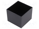 Enclosure: designed for potting; X: 60mm; Y: 60mm; Z: 50mm; ABS