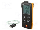 Temperature meter; with a backlit; -50÷1000°C; Channels: 1