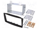Radio mounting frame; Kia; 2 DIN; black