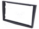 Radio mounting frame; Opel; 2 DIN; black