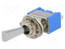 Switch: toggle; Pos: 2; SPDT; ON-ON; 6A/125VAC; Leads: for soldering