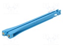 PCB guide; polyester; blue; L: 120mm; B: 112mm