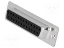 D-Sub; PIN: 25; plug; female; stamped and formed contacts