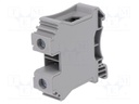 Splice terminal: rail; 1.5÷35mm2; ways: 1; terminals: 2; grey; TS35