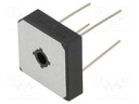 Bridge rectifier: single-phase; Urmax: 600V; If: 25A; Ifsm: 350A