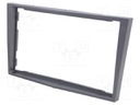 Radio mounting frame; Opel; 2 DIN; dark silver