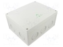 Enclosure: junction box; X: 202mm; Y: 252mm; Z: 120mm; IP55,IP66