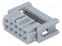 Plug; IDC; female; PIN: 10; IDC; for ribbon cable; 1.27mm; 4.25A