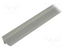 Profiles for LED modules; angular; natural; L: 2m; aluminium