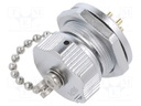WY16; socket; male; PIN: 4; IP67; 15A; soldering; 500V; 2mm2; 14AWG