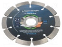 Cutting diamond wheel; Ø: 125mm; Øhole: 22.23mm