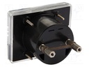 Ammeter; analogue; on panel; I AC: 0÷10A; Class: 2,5; 60x47mm