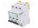 Circuit breaker; 400VAC; Inom: 6A; Poles: 3; for DIN rail mounting