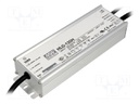 Power supply: switched-mode; LED; 150W; 215÷430VDC; 350mA; IP67