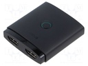 Splitter; Input: HDMI socket; Out: HDMI socket x2; Support: 4K