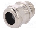 Cable gland; with long thread; M20; IP68; Mat: brass; 10bar