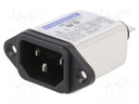 Connector: AC supply; socket; male; 6A; 250VAC; IEC 60320; -25÷85°C