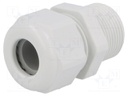 Cable gland; with long thread; PG16; IP68; Mat: polyamide; UL94V-0