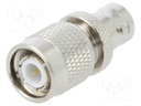 Adapter; BNC socket,TNC male; Insulation: teflon; 50Ω