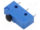 Microswitch SNAP ACTION; without lever; SPDT; 5A/250VAC; Pos: 2