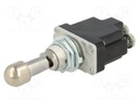 Switch: toggle; Pos: 3; SP3T; (ON)-OFF-(ON); 6A/230VAC; 15A/28VDC