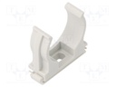Bracket; ABS; Application: for braids; Colour: light grey