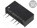 Converter: DC/DC; 1W; Uin: 4.5÷5.5V; Uout: 12VDC; Iout: 83mA; DIP