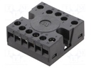 Relays accessories: socket; PIN: 11; panel; Leads: screw terminals