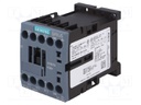 Contactor: 3-pole; NO x3; Auxiliary contacts: NC; 24VDC; 12A; 3RT20