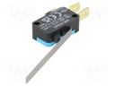 Microswitch SNAP ACTION; 6A/250VAC; with lever; SPDT; ON-(ON)