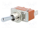 Switch: toggle; Pos: 2; SPDT; ON-(ON); 15A/250VAC; 15A/30VDC